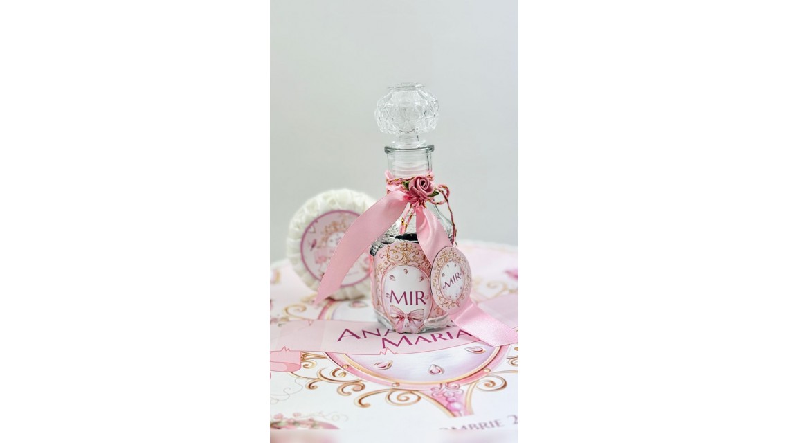 Trusou botez Princess Pink tematică prințesă, elegant și brodat 27